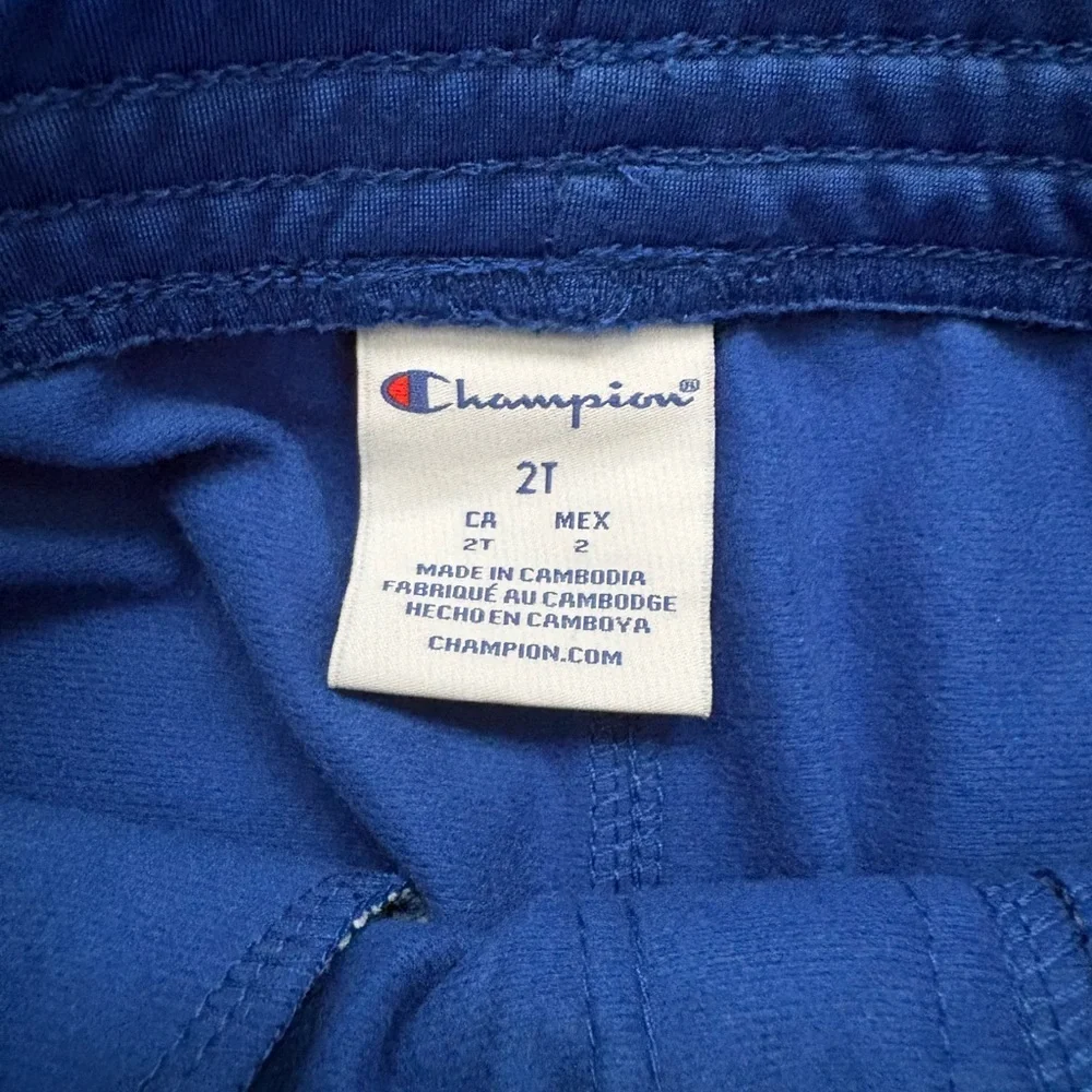 Champion Toddler Two-Piece Blue Track Jacket And Pants Matching Set Boys Size 2T